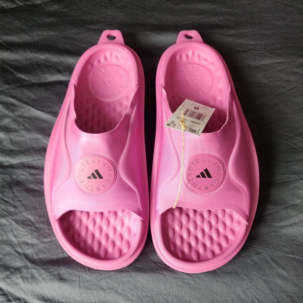 adidas Stella McCartney Slide Pink mens Comfort Breathable Sandals Size 8